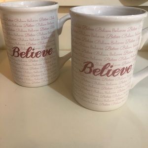 Set of coffee mugs “Believe”